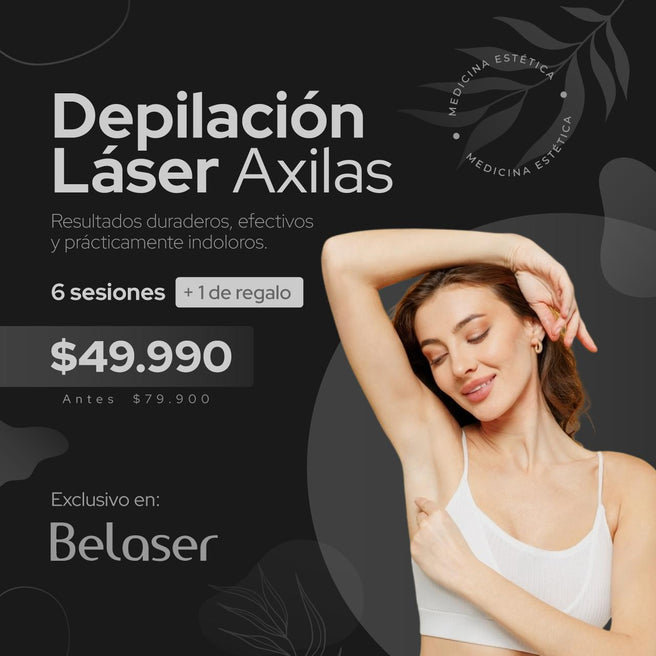 Depilación laser 6 Sesiones de Axilas + 1 sesión gratis